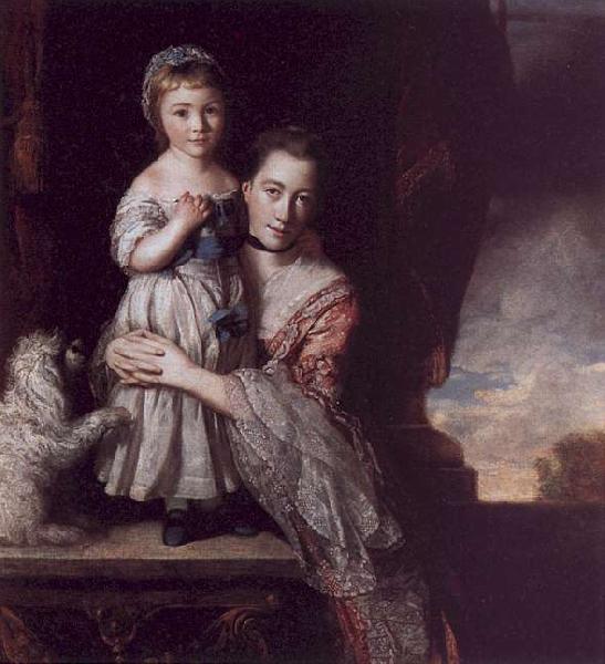 Sir Joshua Reynolds The Countess Spencer with her Daughter Georgina